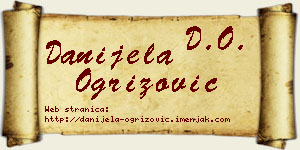 Danijela Ogrizović vizit kartica